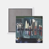 Artsen - Chirurgische instrumenten Circa Burgeroor Magneet (Voorkant / Achterkant)