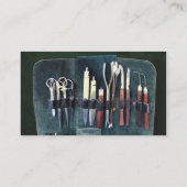 Artsen - chirurgische instrumenten visitekaartje (Achterkant)