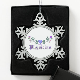 Artsen CS Snowflake Pewter kerstversiering Tin Sneeuwvlok Ornament