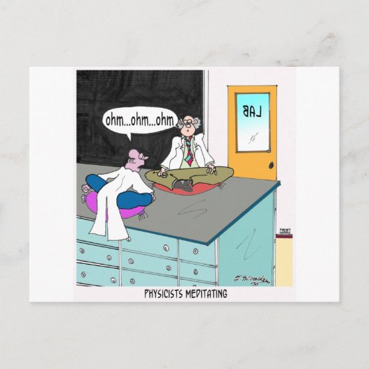 Artsen die mediteren briefkaart (Voorkant)