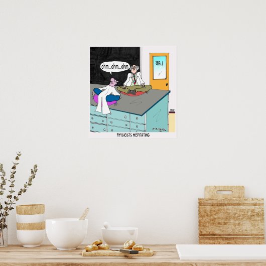 Artsen die mediteren poster (Keuken)