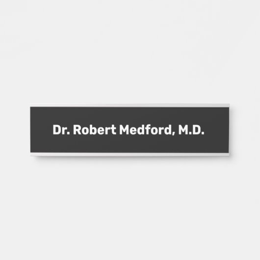 Artsen dokter hangende deur bord naamplaat (Voorkant)