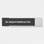 Artsen dokter hangende deur bord naamplaat (Voorkant)