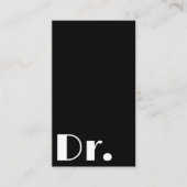 Artsen Elegant Zwart & Wit Medische Gezondheidszor Visitekaartje (Voorkant)