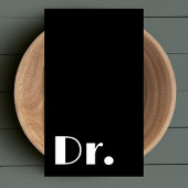 Artsen Elegant Zwart & Wit Medische Gezondheidszor Visitekaartje