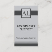 Artsen en medisch Visitekaartje - Monogram Afsprakenkaartje (Achterkant)