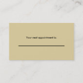 Artsen en medisch Visitekaartje - Monogram Afsprakenkaartje (Achterkant)