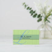 Artsen en medisch Visitekaartje - Monogram Afsprakenkaartje (Staand voorkant)