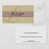 Artsen en medisch Visitekaartje - Monogram Afsprakenkaartje (Voorkant / Achterkant)