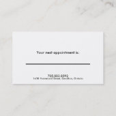 Artsen en medisch Visitekaartje - Monogram Afsprakenkaartje (Achterkant)