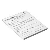 Artsen excuseren Notitieblok (Schuin)