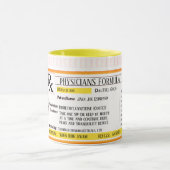 Artsen Formule Voorschrift RX Mok (Midden)