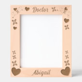 Artsen geven hartliefde gegraveerde lijstjes (Voorkant)