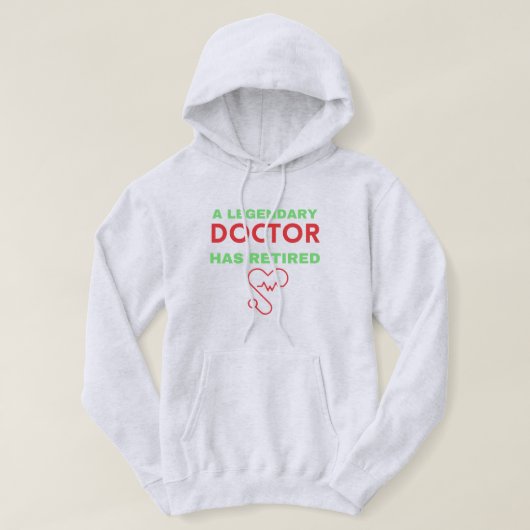 Artsen in ruste Funny-cadeau Hoodie (Design voorkant)