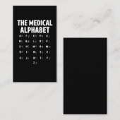 Artsen Medische alfabet Funny Zurse Life Visitekaartje (Voorkant / Achterkant)