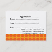 Artsen Medische Benoeming Beehive Retro Eenvoudig Afsprakenkaartje (Achterkant)