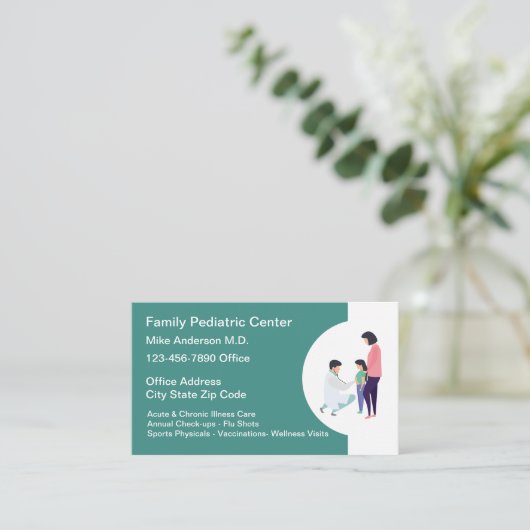 Artsen medische Visitekaartjes (Staand voorkant)