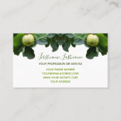 Artsen met een groene appelboom kantoor visitekaartje (Achterkant)