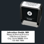 Artsen Naam Medische Praktijk Telefoon Retour Adre Zelfinktende Stempel<br><div class="desc">Deze sjabloon voor het retouradres van de dokter heeft vijf regels weergavetekst. Alle tekst kan worden bewerkt of verwijderd. De bovenste regel is vet voor de naam van de arts. De tweede regel is voor de naam van de medische praktijk. De andere lijnen zijn voor het retouradres en telefoonnummer.</div>