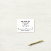 Artsen Office Zwart Wit Uw volgende afspraak Post-it® Notes (Op bureau)