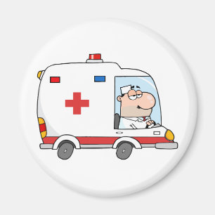 Artsen rijdend ambulance magneet