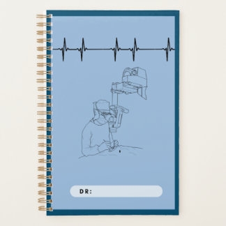 Artsen spiraalvormige noot, blauw, chirurgen planner