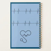 Artsen spiraalvormige noot, blauw, chirurgen planner (Achterkant)