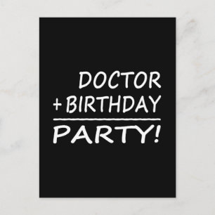 Artsen van de geboorte : Doctor + Birthday = Parti Briefkaart