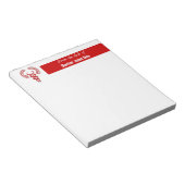 Artsen verpleger recept caduceus | Personaliseren Notitieblok (Schuin)