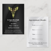 Artsen visitekaartje met afspraak afsprakenkaartje (Voorkant / Achterkant)