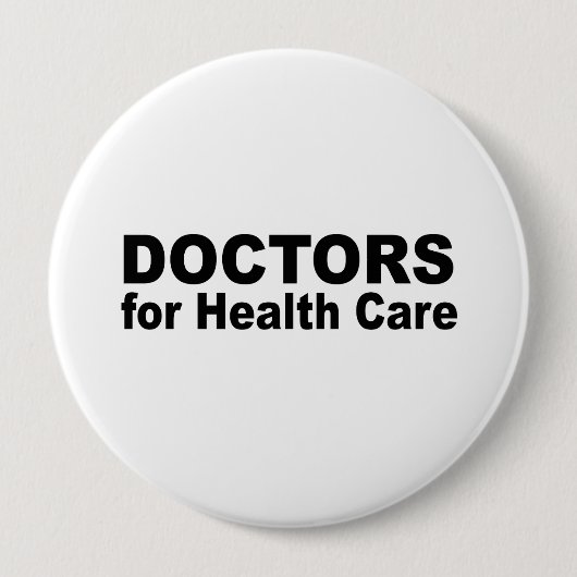 Artsen voor de gezondheidszorg ronde button 4,0 cm (Voorkant)