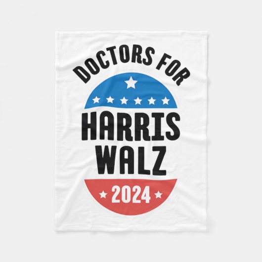 Artsen voor Harris Wheimer 2024 1 Fleece Deken (Voorkant)