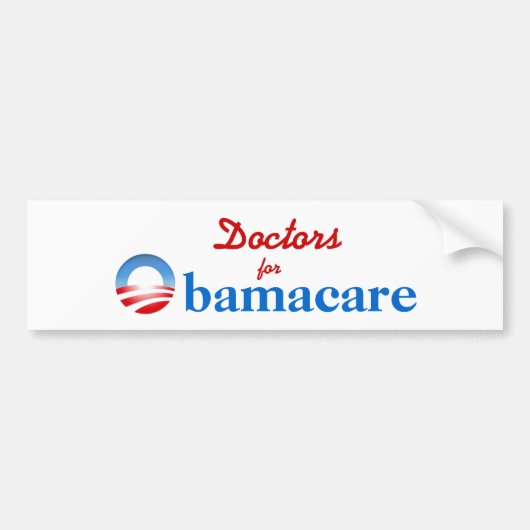 Artsen voor Obamacare Bumpersticker (Voorkant)