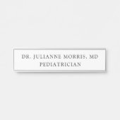 Artsen voor pediatricus deurbordje (Voorkant)