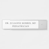 Artsen voor pediatricus deurbordje (Voorkant)