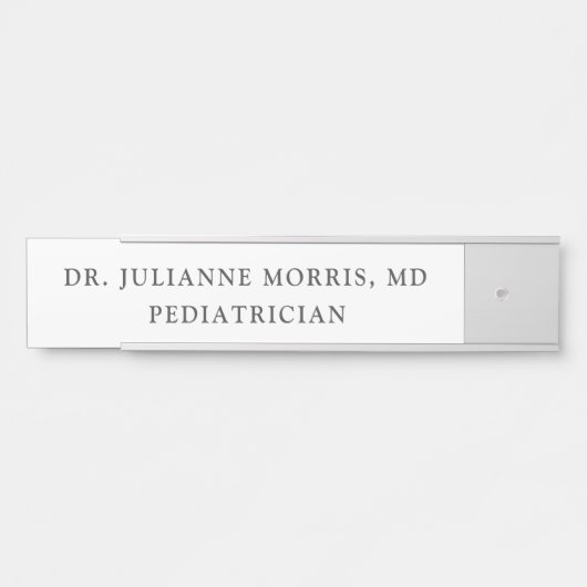 Artsen voor pediatricus deurbordje (Voorkant)