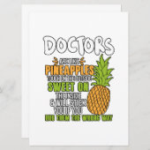 Artsen zijn als ananassen. aankondiging (Voorkant / Achterkant)