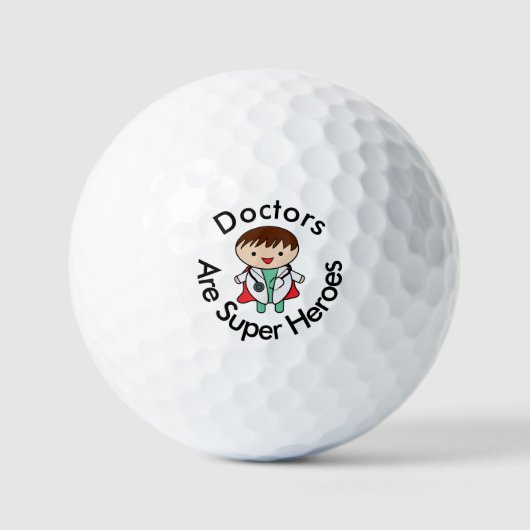 Artsen zijn superhelden golfballen (Voorkant)