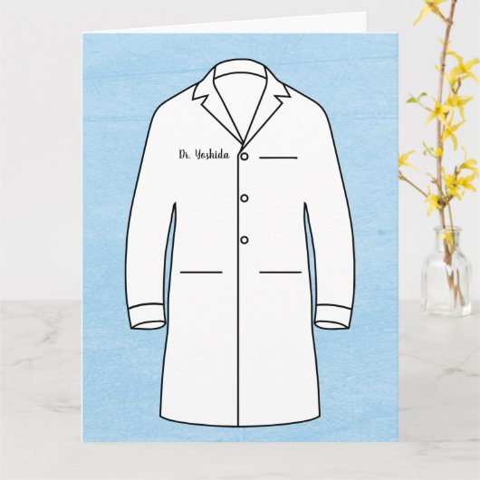 Artsenarts Patiëntenzorg Dank u Kaart (Gele Bloem)