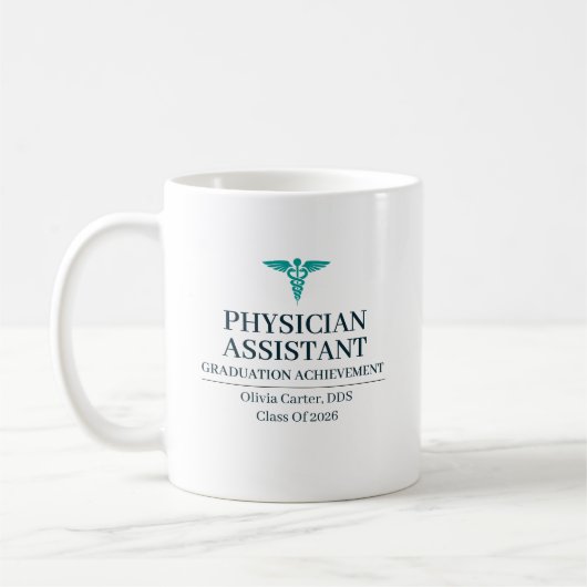 Artsenassistent Aangepaste Naam Sinds Jaar Koffiemok (Links)