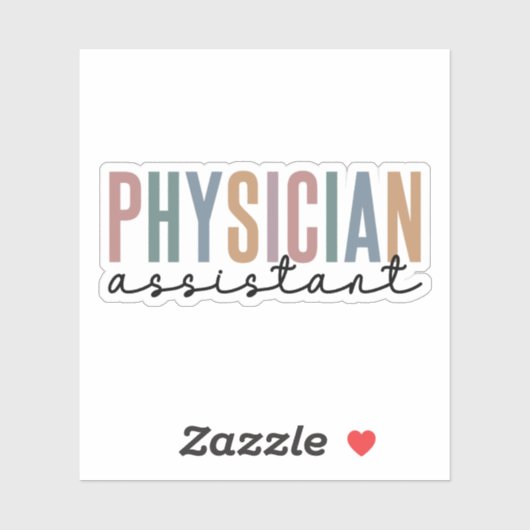 Artsenassistent Artsen Associate PA School Sticker (Vel)