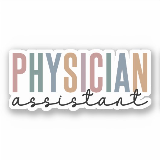 Artsenassistent Artsen Associate PA School Sticker (Voorkant)
