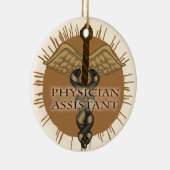 Artsenassistent Caduceus Keramisch Ornament (Rechts)