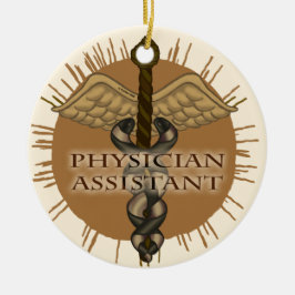 Artsenassistent Caduceus Keramisch Ornament