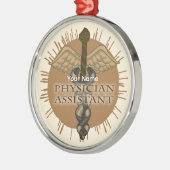 Artsenassistent Caduceus Metalen Ornament (Links)