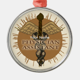 Artsenassistent Caduceus Metalen Ornament