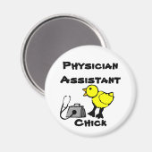 Artsenassistent Chick Koelkast Magnet (Voorkant / Achterkant)