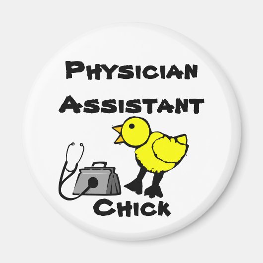 Artsenassistent Chick Koelkast Magnet (Voorkant)
