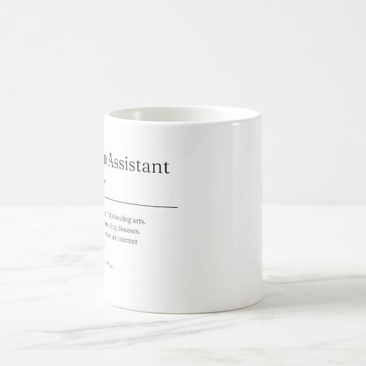 Artsenassistent Definitie Funny Mug Gift Koffiemok (Center)