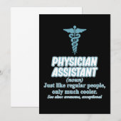 Artsenassistent Definitie PA Medische studenten Kaart (Voorkant / Achterkant)